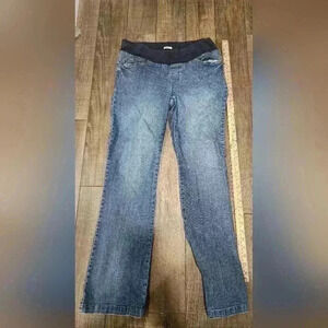 Duo Maternity Bootcut Jeans Womens Size M 28x30 Distressed Stretch